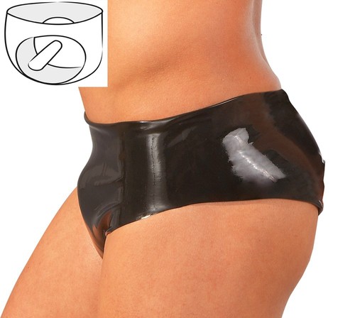 Latex slip analplug - m, l