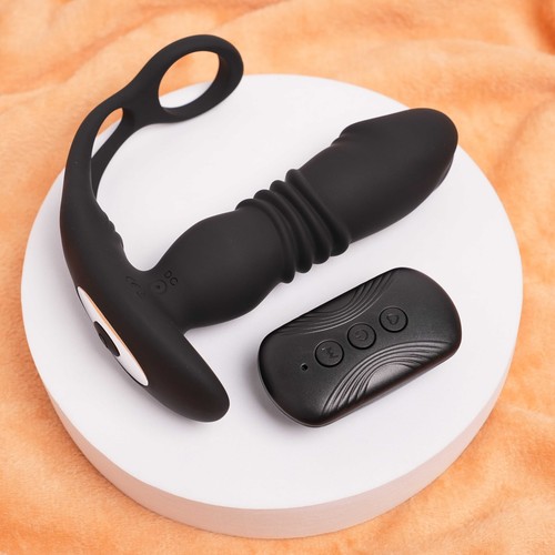 Thrusting anal dildo vibrator - thrusting,