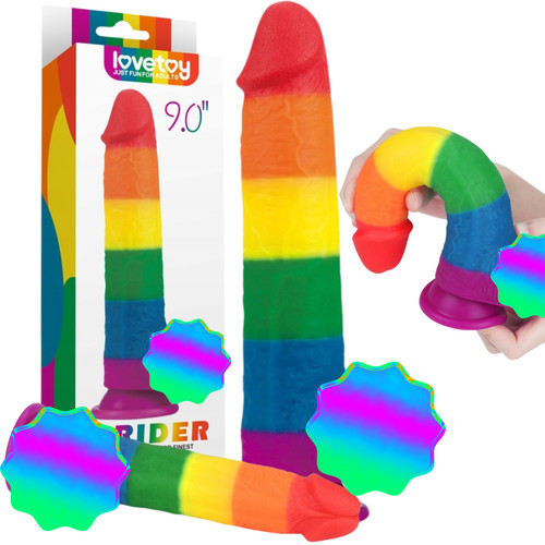 Prider regenbogen dildo mit - prider, regenbogen-dildo